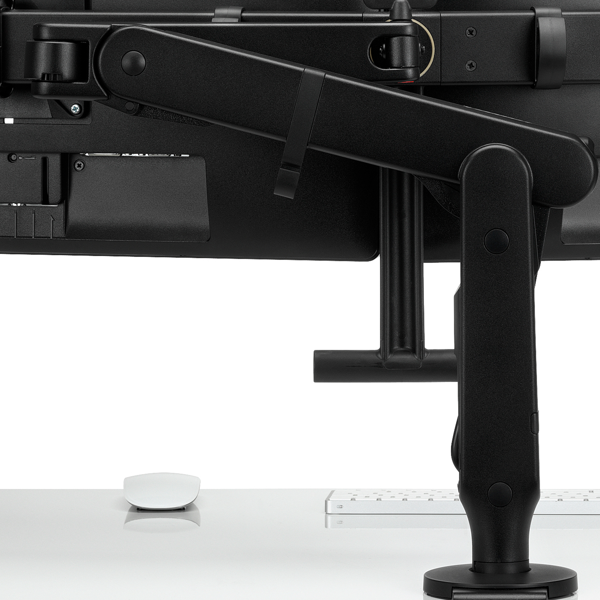 Ollin Dual Gaming Monitor Arm - White
